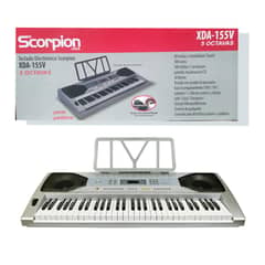 SCORPION - Teclado Eléctrico 61 teclas 5 octavas Mod XDA-155V
