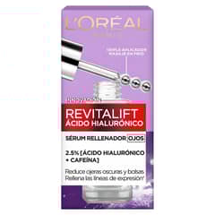 LOREAL PARIS - Loréal Serum Rellenador de Ojos Revitalift Acido Hialuronico 20 mL