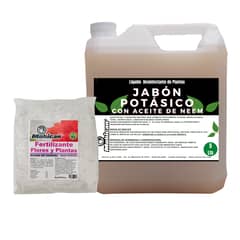 MOHICAN - PROMO JABÓN POTÁSICO NEEM 5L + FERTILIZANTE ACIDAS 1 KG