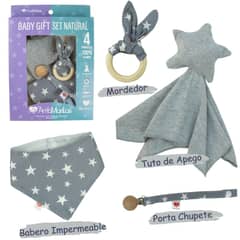 AMAMANTAS - ECO PACK BABY SHOWER ESTRELLA GRIS