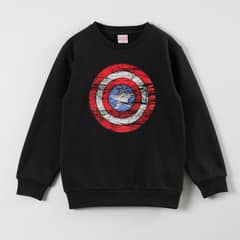 MARVEL - Poleron Niño Avengers Escudo Negro