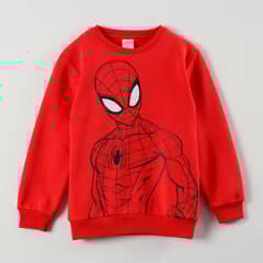 MARVEL - Poleron Niño Spiderman Musculos Rojo