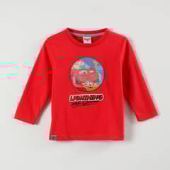 DISNEY - Polera Manga Larga Niño Cars Lightning Rojo Cars