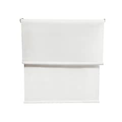 GUIZA - Cortina Roller Blackout 2 Paño 140x240 Doble Con Visillo Sin Cenefa
