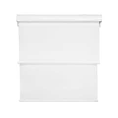 GUIZA - Cortina Roller Blackout 2 Paño 180x200 Doble Con Visillo y Cenefa
