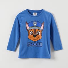 PAW PATROL - Polera Manga Larga Niño Chase The Cop Azul
