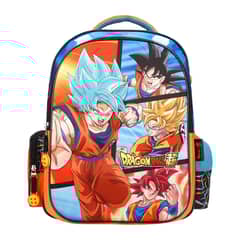 DRAGON BALL - Mochila Cole Escolar Reforzada Fases Niños