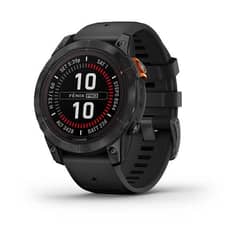 GARMIN - Smartwatch Fenix 7 Pro Glass - Solar Slate Gray wBlack Band