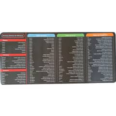 GENERICO - Alfombrilla Mousepad Atajos Keys Para Excel Word Powerpoint