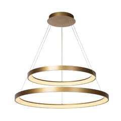 BOSCO - LAMPARA COLGANTE DUO VIDAL DORADO MATE LED Ø78cm - Dorado