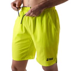 GENERICO - Short Tilki Poly Temel Amarillo Fluor Tenis Padel