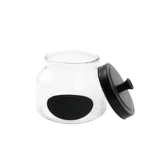 DECO EXPRESS - Frasco Vidrio Black Diam. 16 Cm