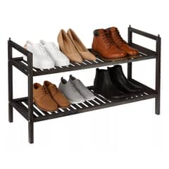 CASATUA - Rack Zapatero Mueble Organizador Zapatos Multiuso - Negro