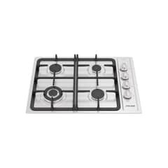FENSA - Encimera a Gas 4 Platos Encendido Eléctrico y Parrilla Hierro Fundido FCE 4.3HF T Inox