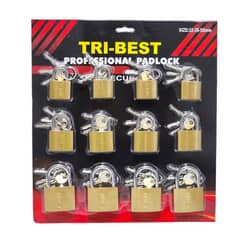 OEM - Set de 12 Candados de Seguridad con llaves 32,38,50mm