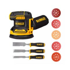 DEWALT - Lijadora Roto Orbital Inal. Dcw210b + 25 Lijas + 3 Formones