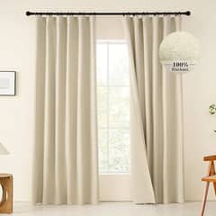 AZ AURAZEUS - Cortina 100% Blackout 1 Paño 230 x 140 Lino Termica Roller Az