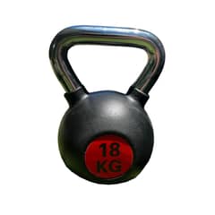 GENERICO - Pesas Rusas Kettlebell de Acero Recubiertas de Caucho 18 Kg