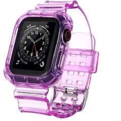 GENERICO - Carcasa con Correa Morada para Apple Watch 38/40/41 mm serie de 1 a 7