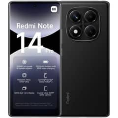 XIAOMI - Redmi Note 14 Pro Midnight Black 8GB RAM+ 256GB Memoria - Resistente agua IP68 Nuevo