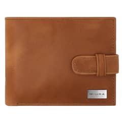 MIURA - Billetera Donato Cuero Natural Con Protección RFID
