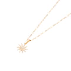 JB JOYAS BARON - Collar de Oro de 18kt Circonitas Sol