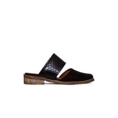 GIANI DAFIRENZE - Babucha Mujer De Cuero Gaviota C46 Negro