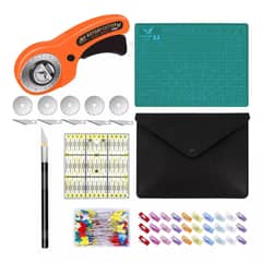 GENERICO - Kit Cortador De Tela Circular Para Ropa Herramienta Costura