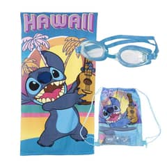 DISNEY - Set Toalla 70x140cm Con Lentes de Agua Stitch