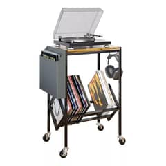 MUNDO MAGIA - Mesa De Soporte Tocadiscos Y Almacenamiento De Vinilos
