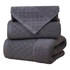 AZ AURAZEUS - Juego De 4 Toallas De Baño Algodon Premium Grande Gris 550gr Az
