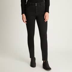 LORENZO DI PONTTI - Jeans Skynny Push Up Control De Abdomen Negro