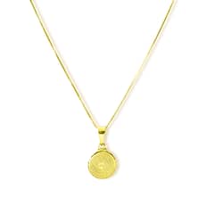 ANDREA COGGIOLA JOYAS - Collar Padre Nuestro 11mm Enchapado Oro 18K