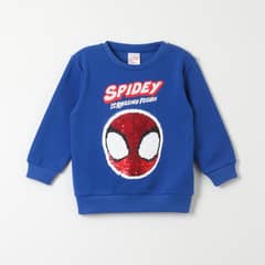 MARVEL - Poleron Cerrado Niño Spidey Lenticular Azul