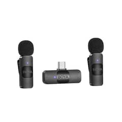 BOYA - BY-V20 Micrófono Inalámbrico Doble Portable 24GHz Conector USB-C
