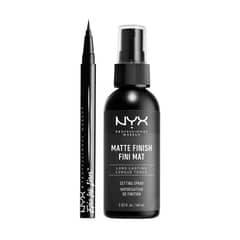 NYX PROFESSIONAL MAKEUP - Pack Liner Epic Ink Black + Setting Spray Matte