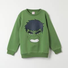 MARVEL - Poleron Niño Avengers Face Verde