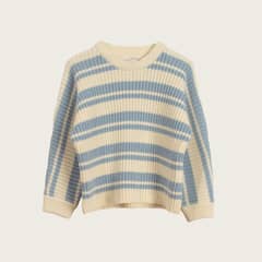 VACANZA - Sweater Costa Baby - Celeste Blanco