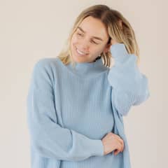 VACANZA - Sweater Costa - Celeste.