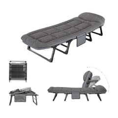 CRUSEC - Cama Silla Reposera Acolchada Reclinable 190x66x30