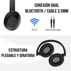 FANTECH - Audífonos WH05 GO Vibe Negro