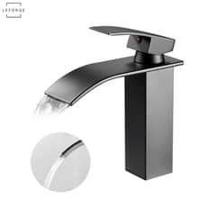 LEFORGE - Llave Monomando Lavamanos Grifería Baño Cascada Acero Inoxidable 304