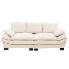 ELEMENT DESIGN - Sofá 3 Cuerpos Mariana en Chenille Beige - 225x82x80 cm