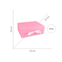 SOLEIO - Gift Box Caja Para Regalos Con Tapa Rosa Tamaño L