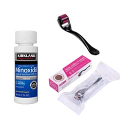 KIRKLAND - MINOXIDIL 1 MES (60 ML) + DERMAROLLER