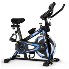 ATLETIS - Bicicleta Spinning K300 Pro con Volante Inercia 6 kg Azul