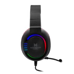 MONSTER GAMES - HEADSET GAMER MONSTER FIRE SONIDO 7.1 USB AU713
