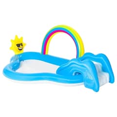 BESTWAY - Piscina Play Center Arco Iris Inflable Tobogán 53092