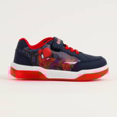 MARVEL - Zapatilla Con Luces Niño Spiderman Red Webbers Azul