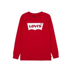LEVIS - Polera Niño Batwing Manga Larga Roja